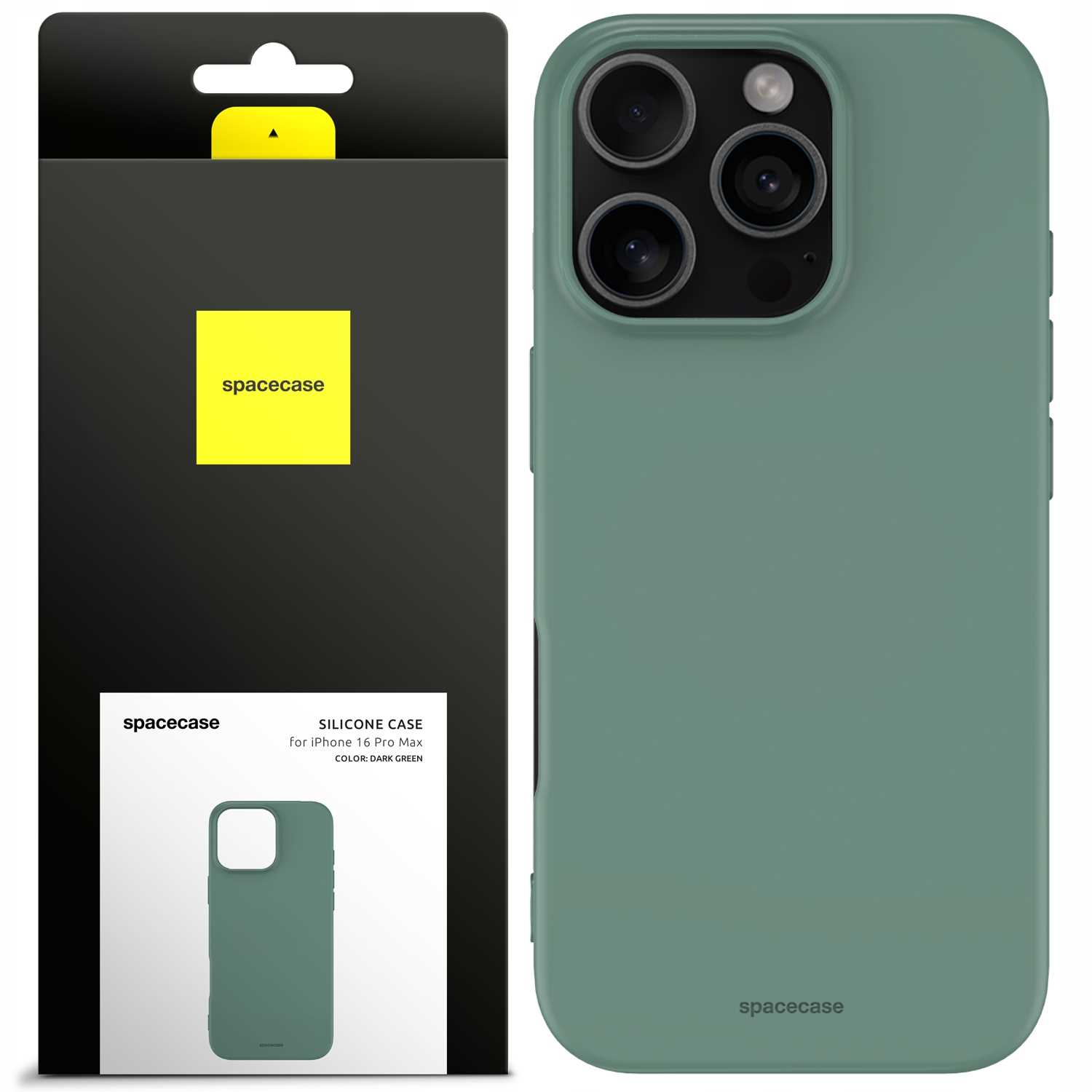 Spacecase Silicone Case Iphone 16 Pro Max Dark Green