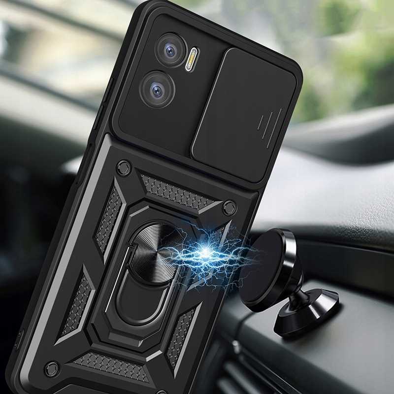 Spacecase Camring Moto E22 Black