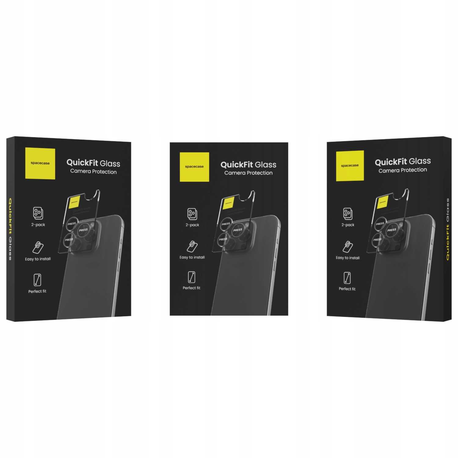 Spacecase Quickfit Camera Iphone 15/15 Plus Black