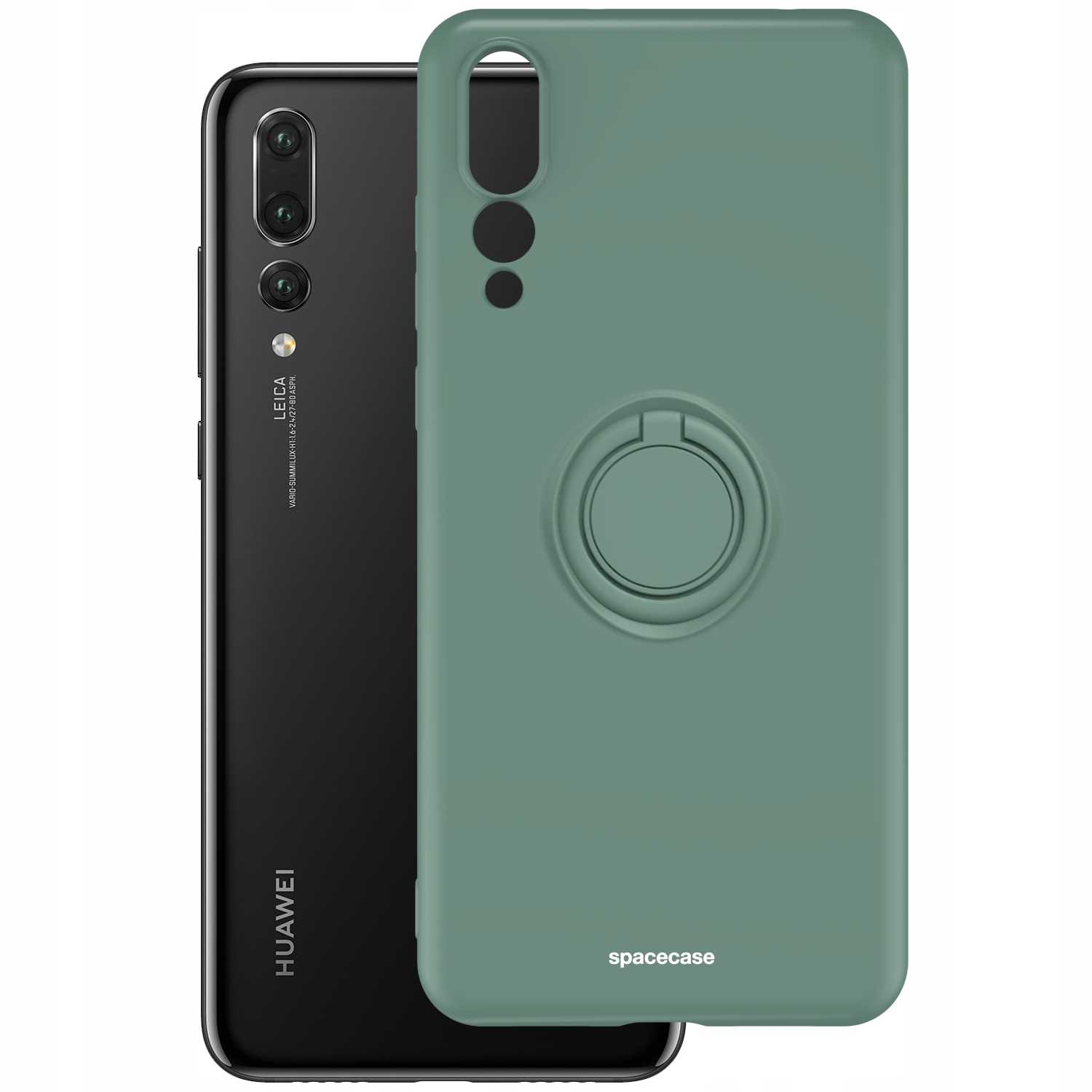 Spacecase Silicone Ring Huawei P20 Pro Dark Green