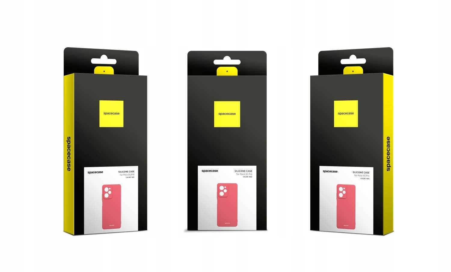 Spacecase Silicone Case Poco X5 Pro 5G Red