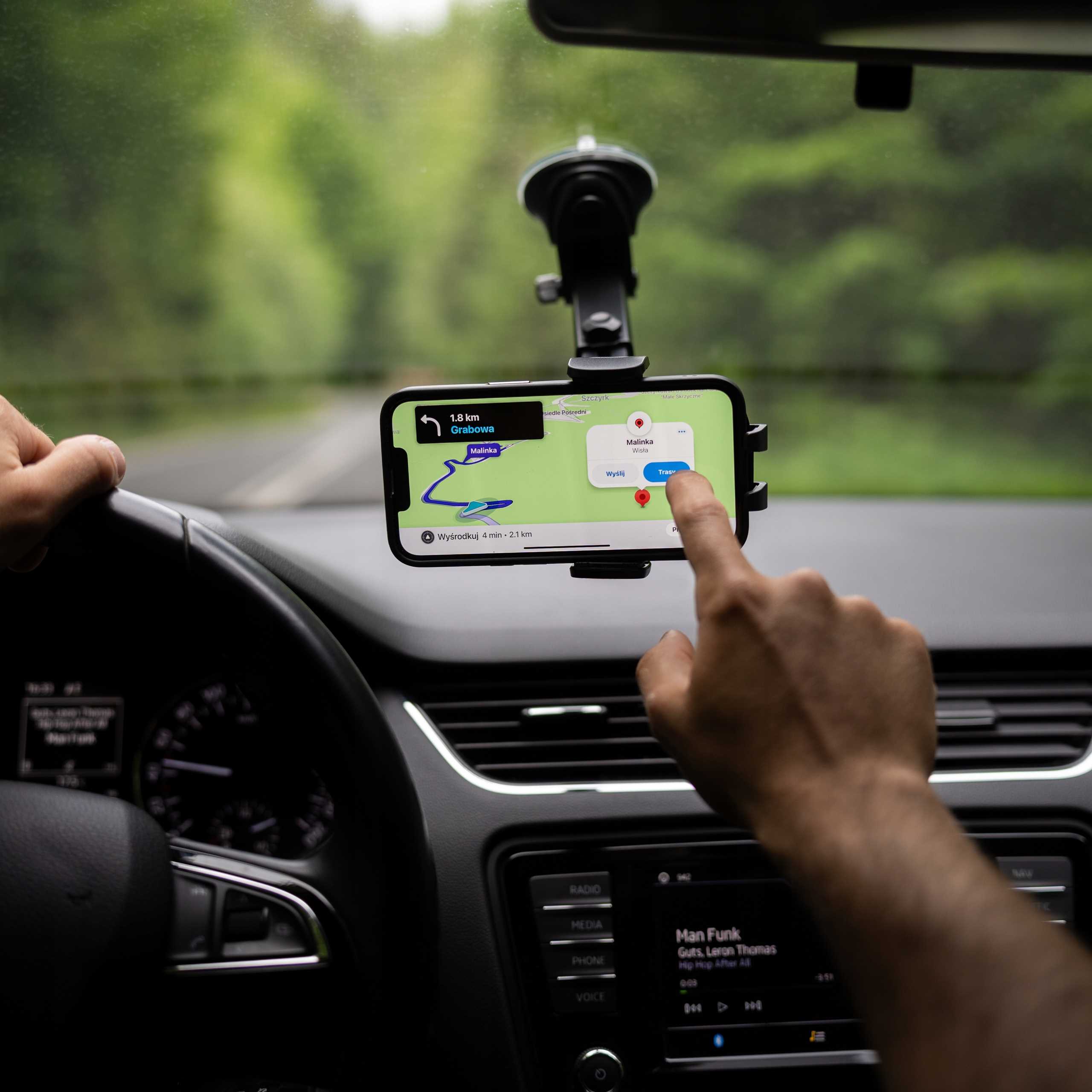 Spacecase Car Holder Sc13 Ghost Dash/Windshield Black