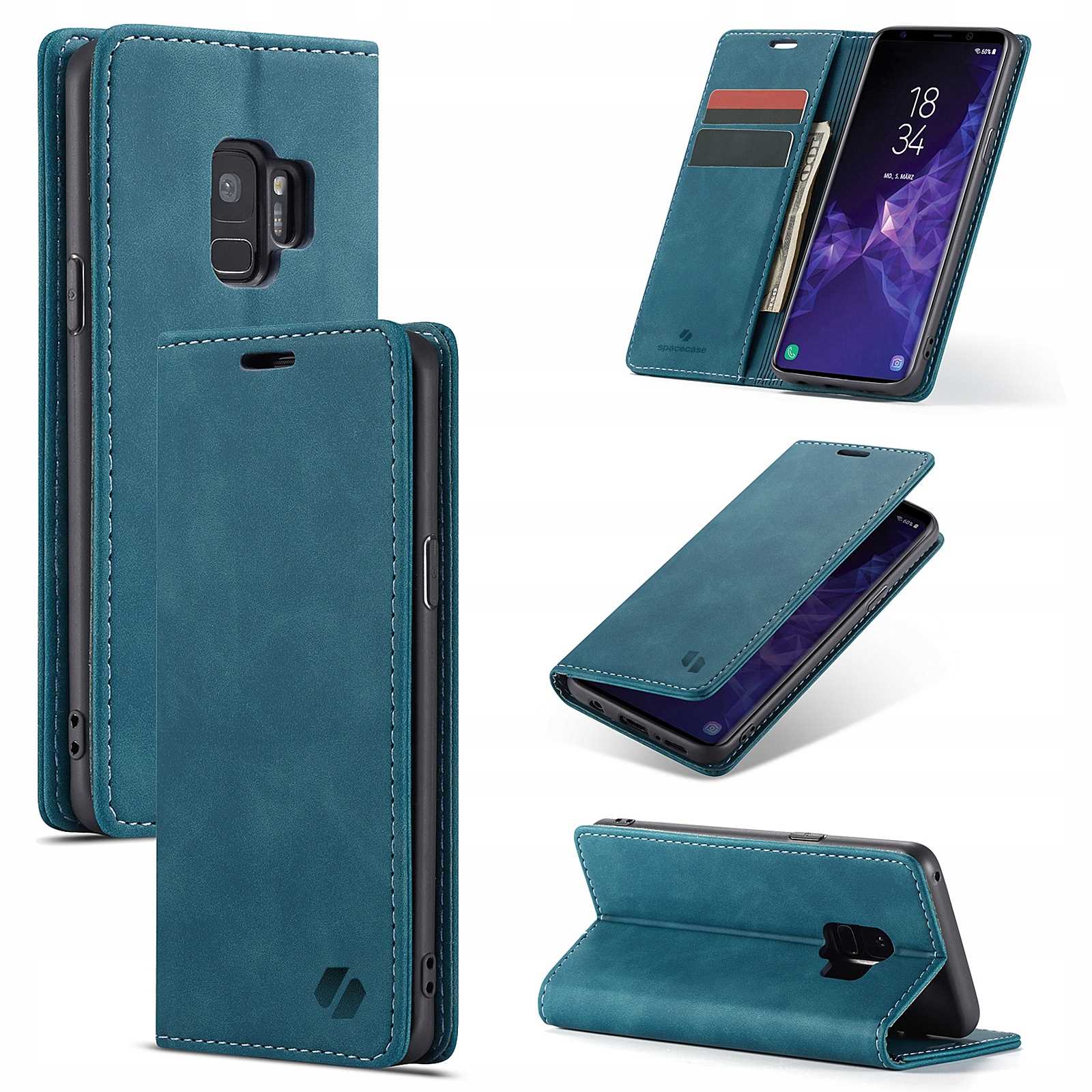 Spacecase Wallet Galaxy S9 blue