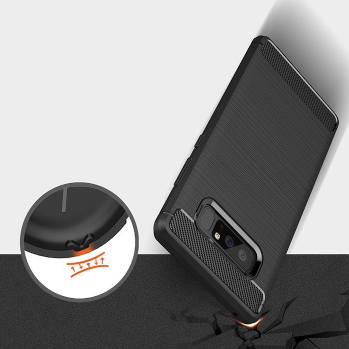 Spacecase Carbon Galaxy Note 8 czarny