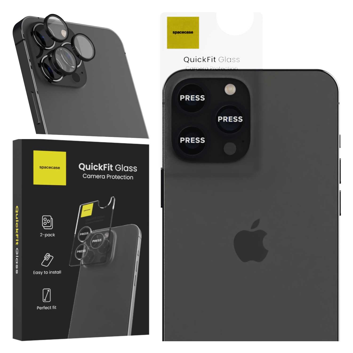 Spacecase QuickFit Camera iPhone 13 Pro/13 Pro Max black