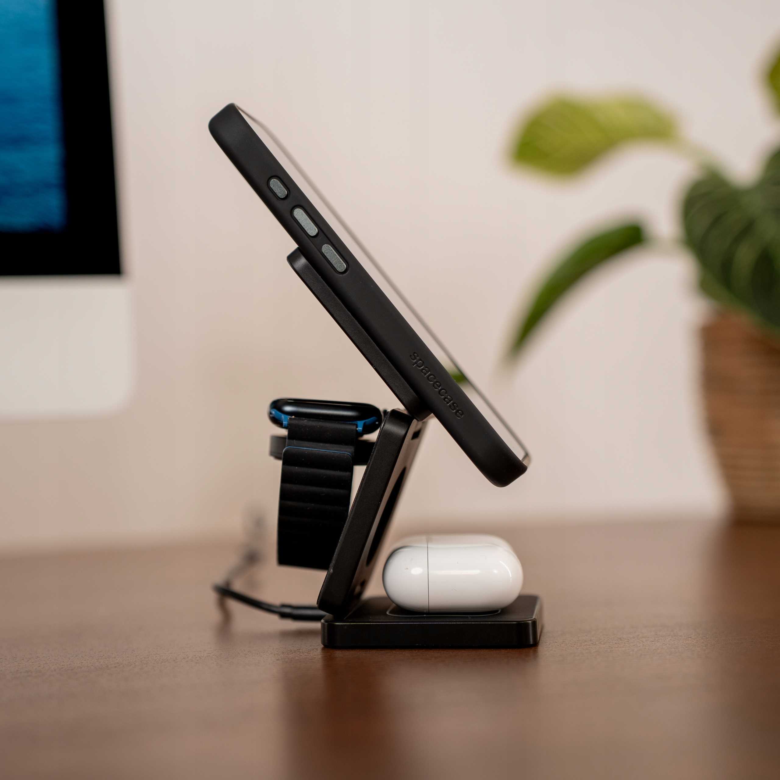 Spacecase 3in1 Wireless Charger MagCharge WM4B black