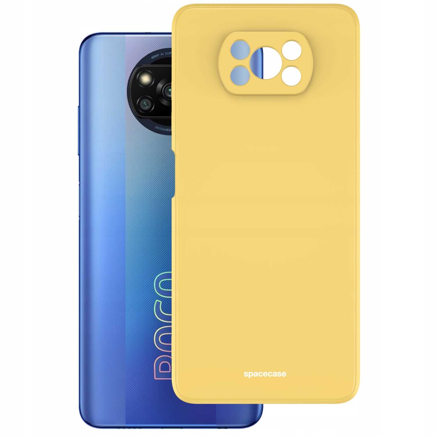 Spacecase Silicone Case Poco X3 Pro/Nfc Yellow