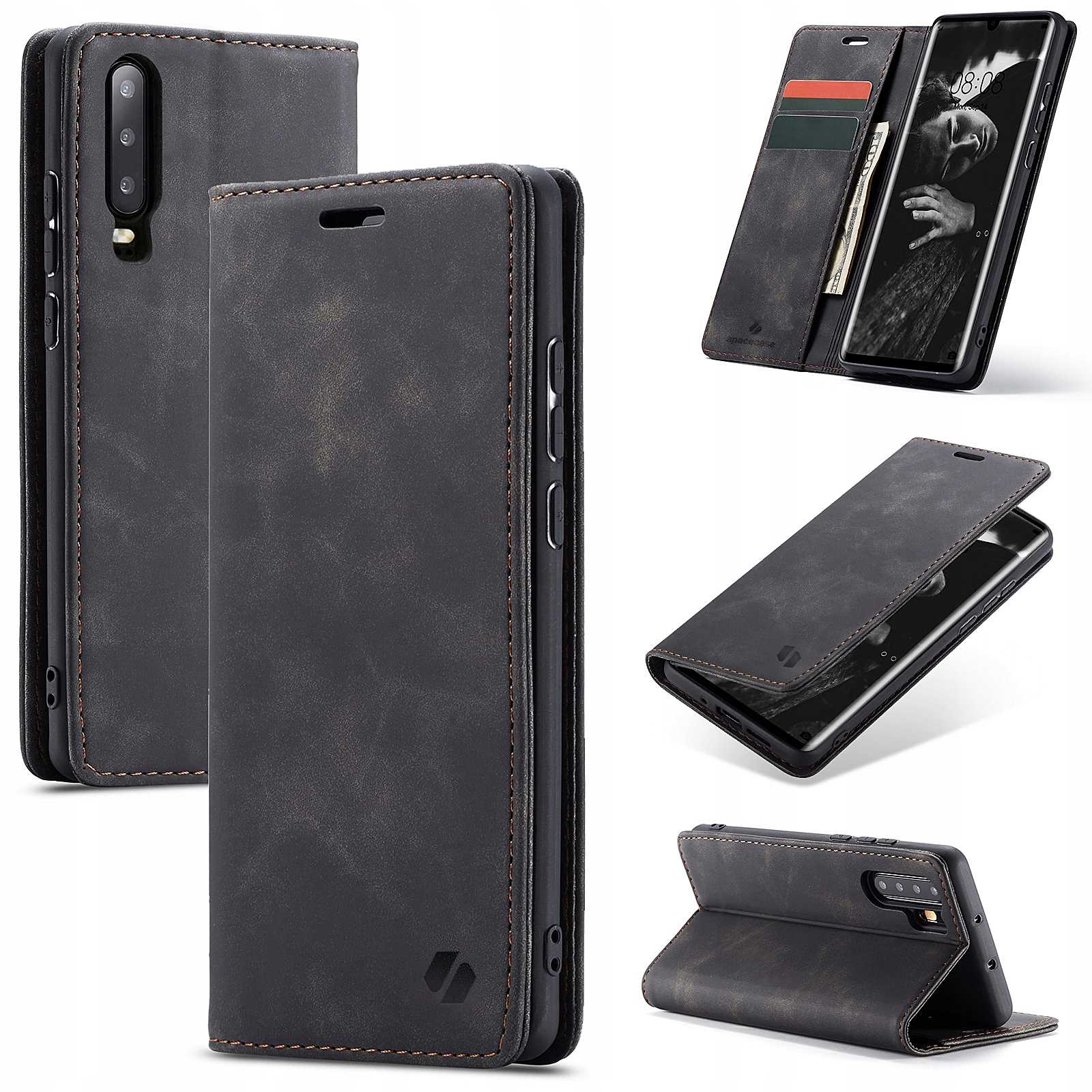 Spacecase Wallet Huawei P30 Pro Black