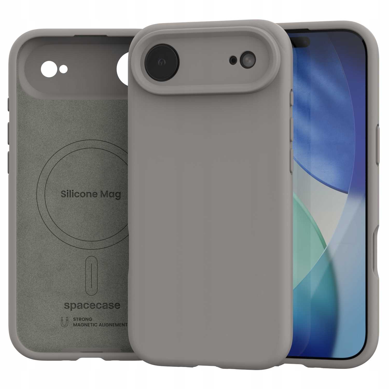 Spacecase Silicone Mag iPhone 17 Air stone