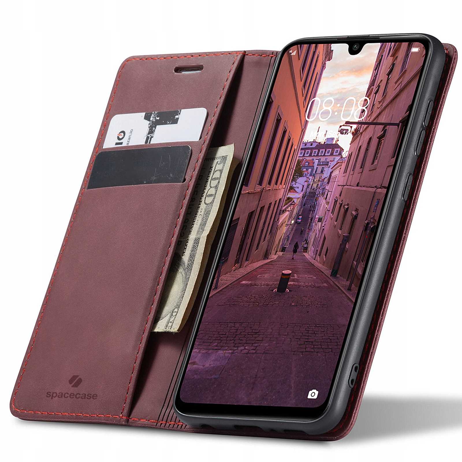 Spacecase Wallet Huawei P30 Lite red