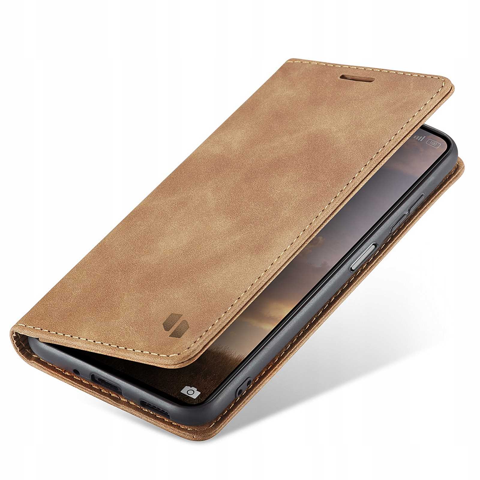 Spacecase Wallet Poco X5 Pro/Note 12 Pro Light Brown