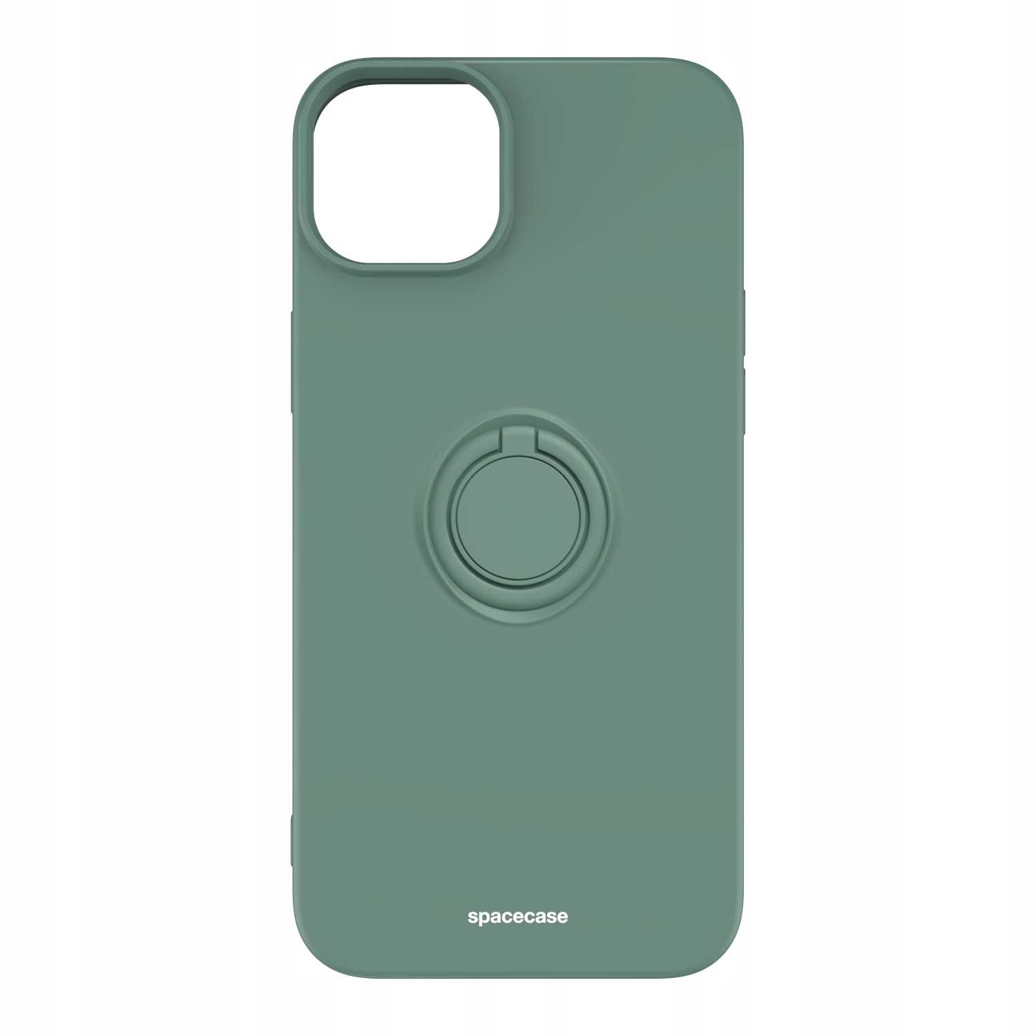 Spacecase Silicone Ring Iphone 15 Plus Dark Green