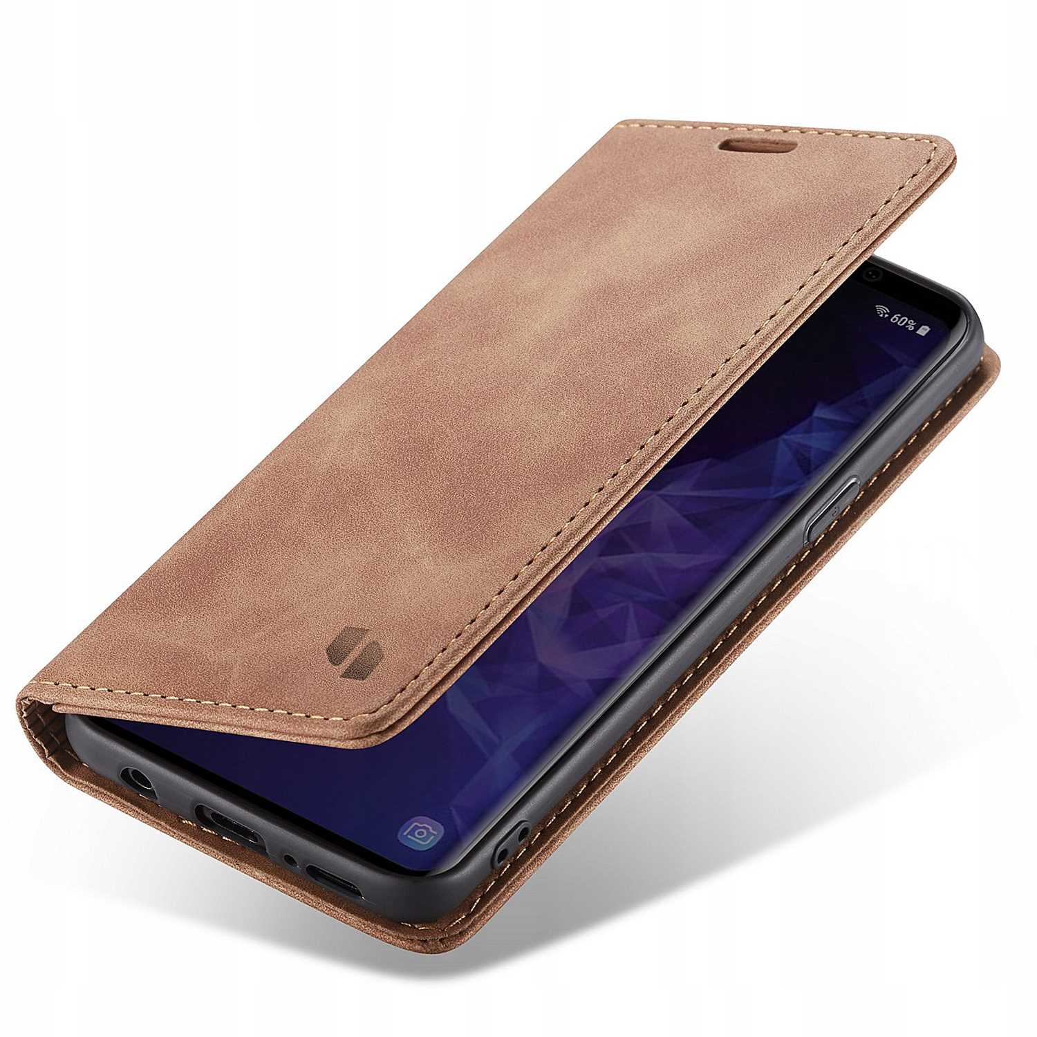 Spacecase Wallet Galaxy S9 light brown