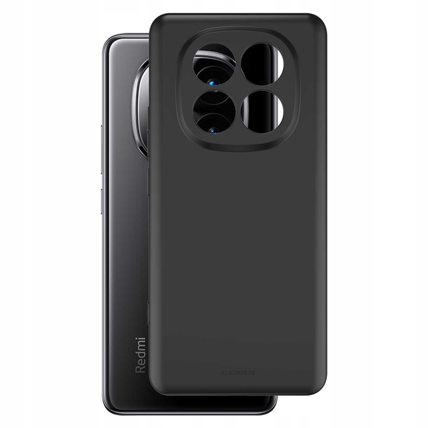 Spacecase Silicone Case 3.0 Redmi Note 14 Pro+ 5G black