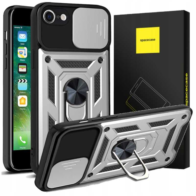 Spacecase Camring iPhone 7/8/SE silver