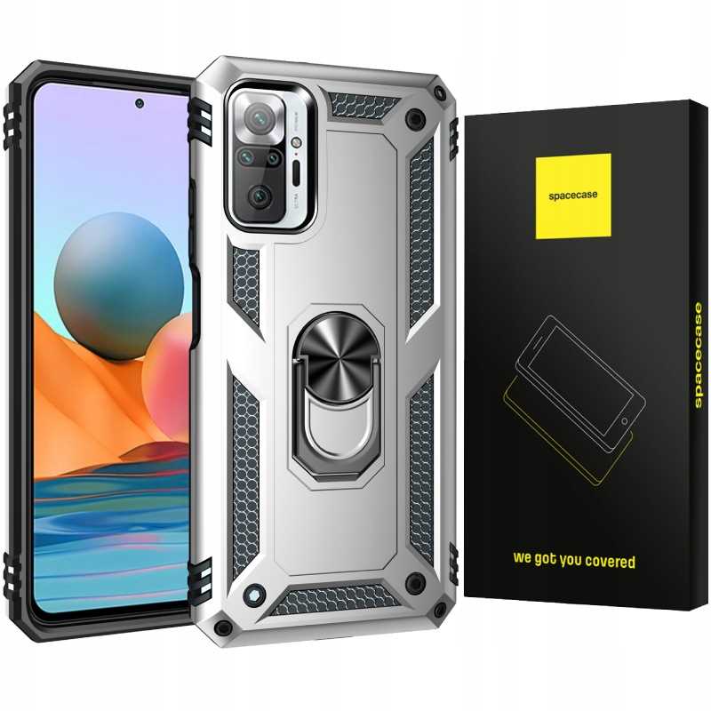 Spacecase Ring Nx Redmi Note 10 Pro Srebrny