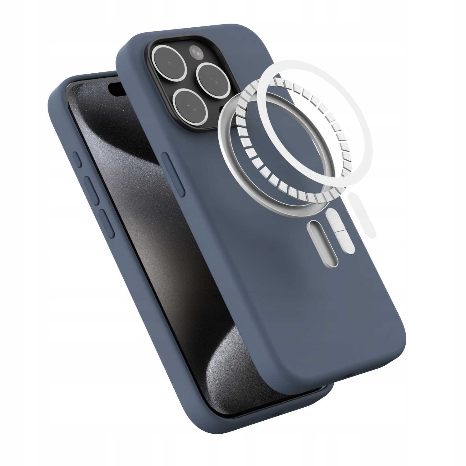 Spacecase Pure Mag Iphone 15 Pro Dark Blue