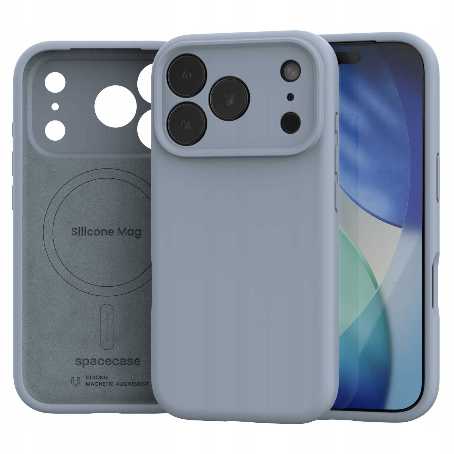 Spacecase Silicone Mag iPhone 17 Pro baby blue