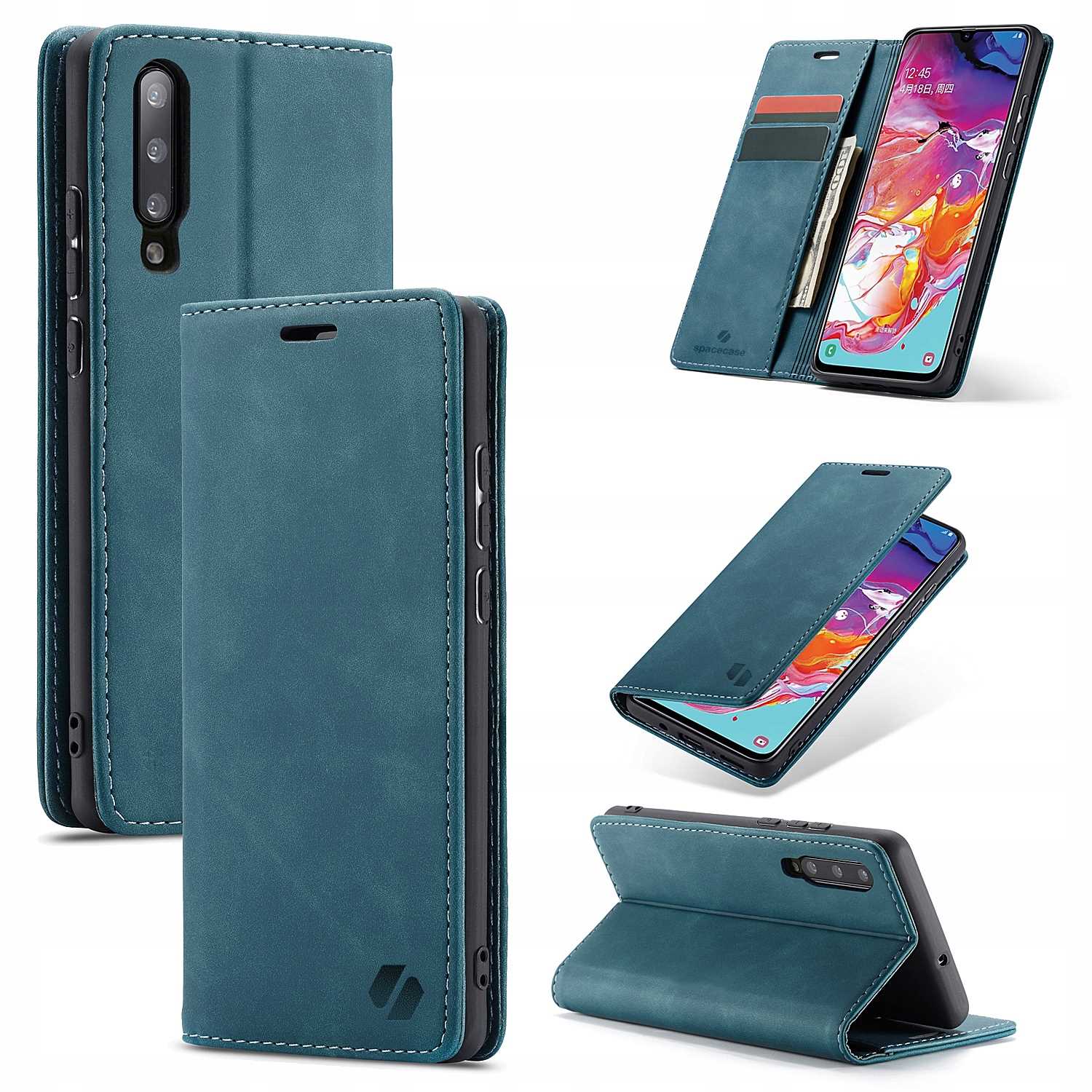Spacecase Wallet Galaxy A70 Blue