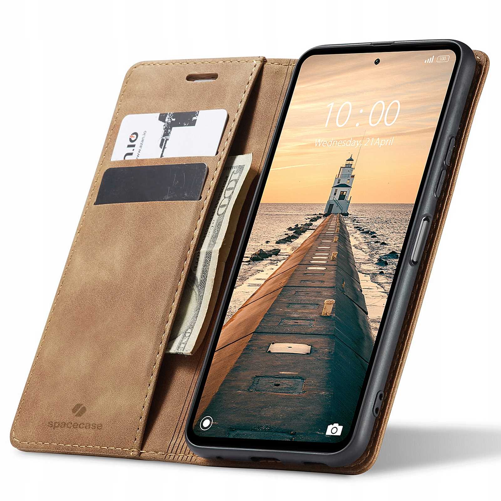 Spacecase Wallet Redmi Note 11 Pro 5G light brown