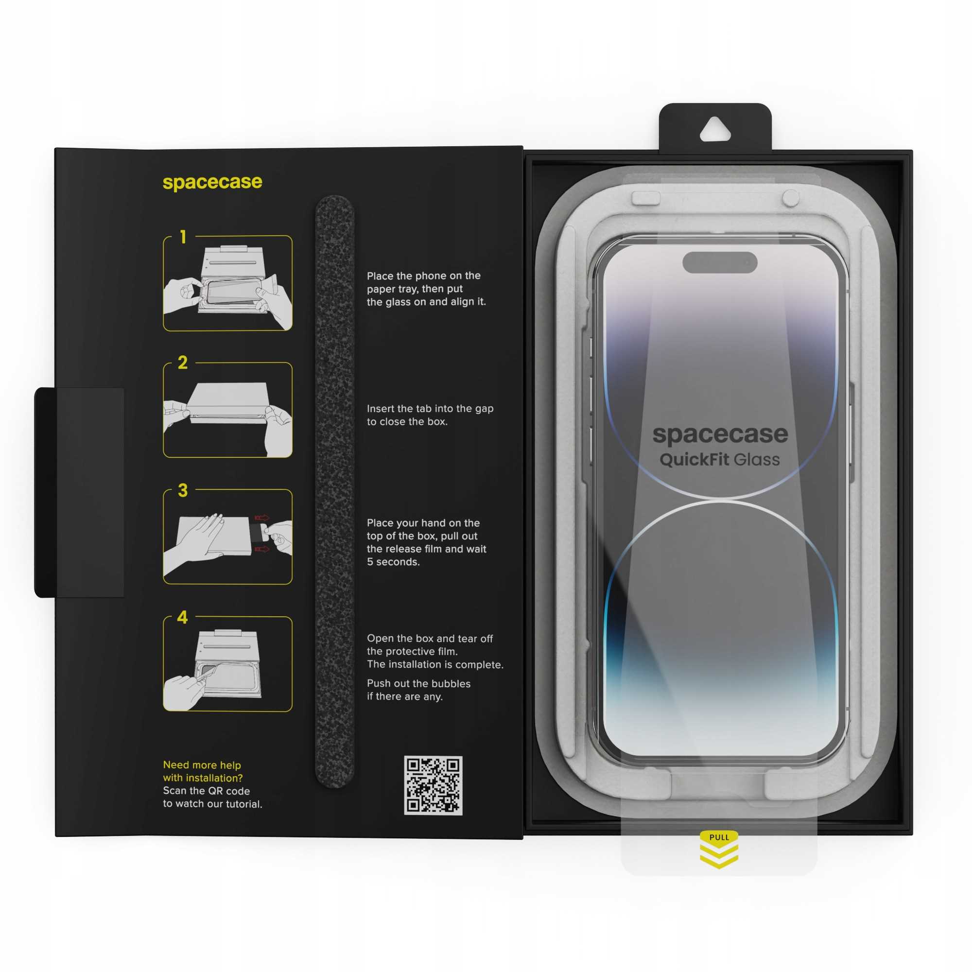 Spacecase QuickFit Glass iPhone 14 Pro