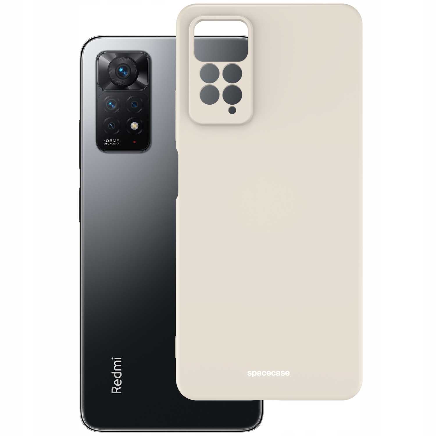 Spacecase Silicone Case Redmi Note 11 Pro 5G Bone