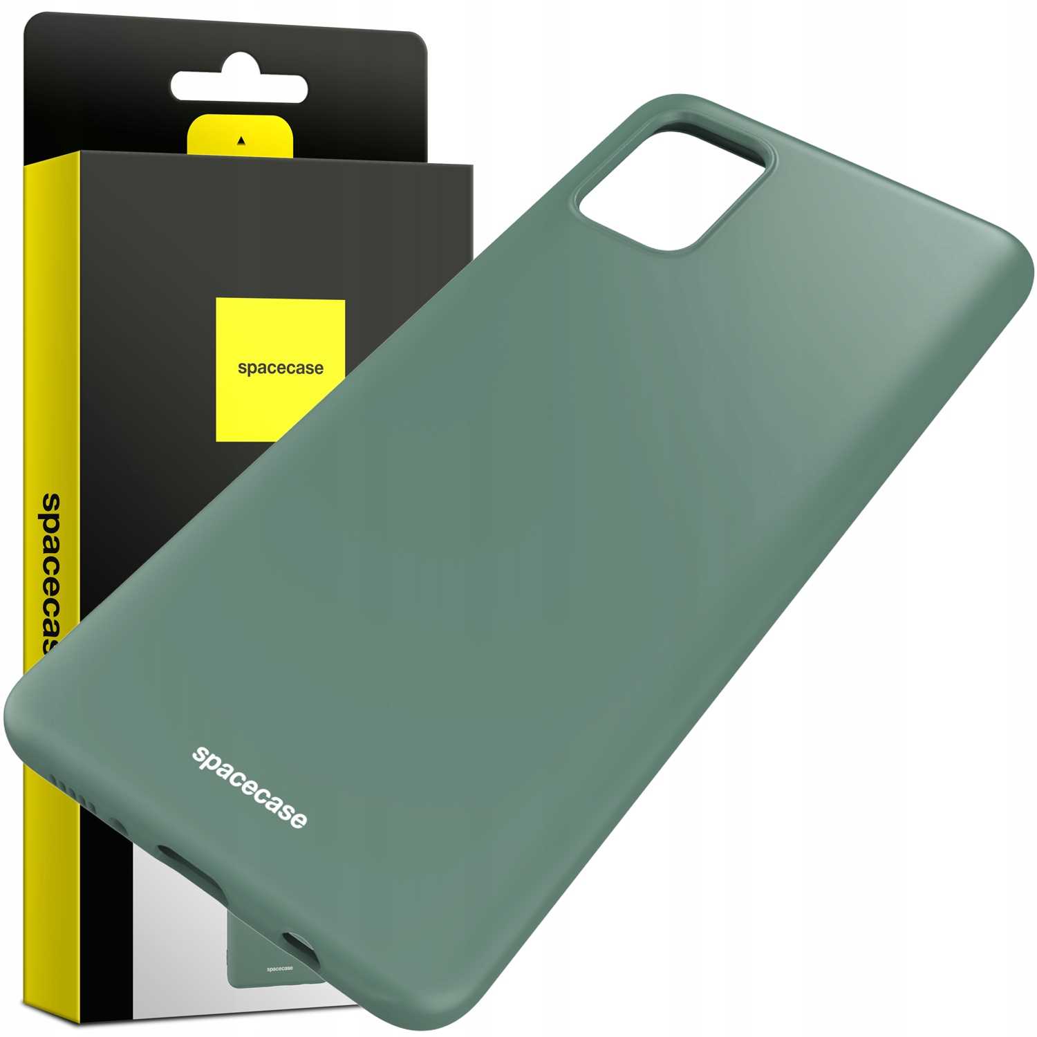 Spacecase Silicone Case Galaxy A71 dark green