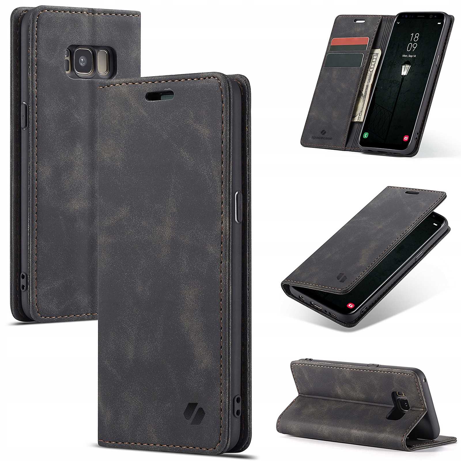 Spacecase Wallet Galaxy S8 Black