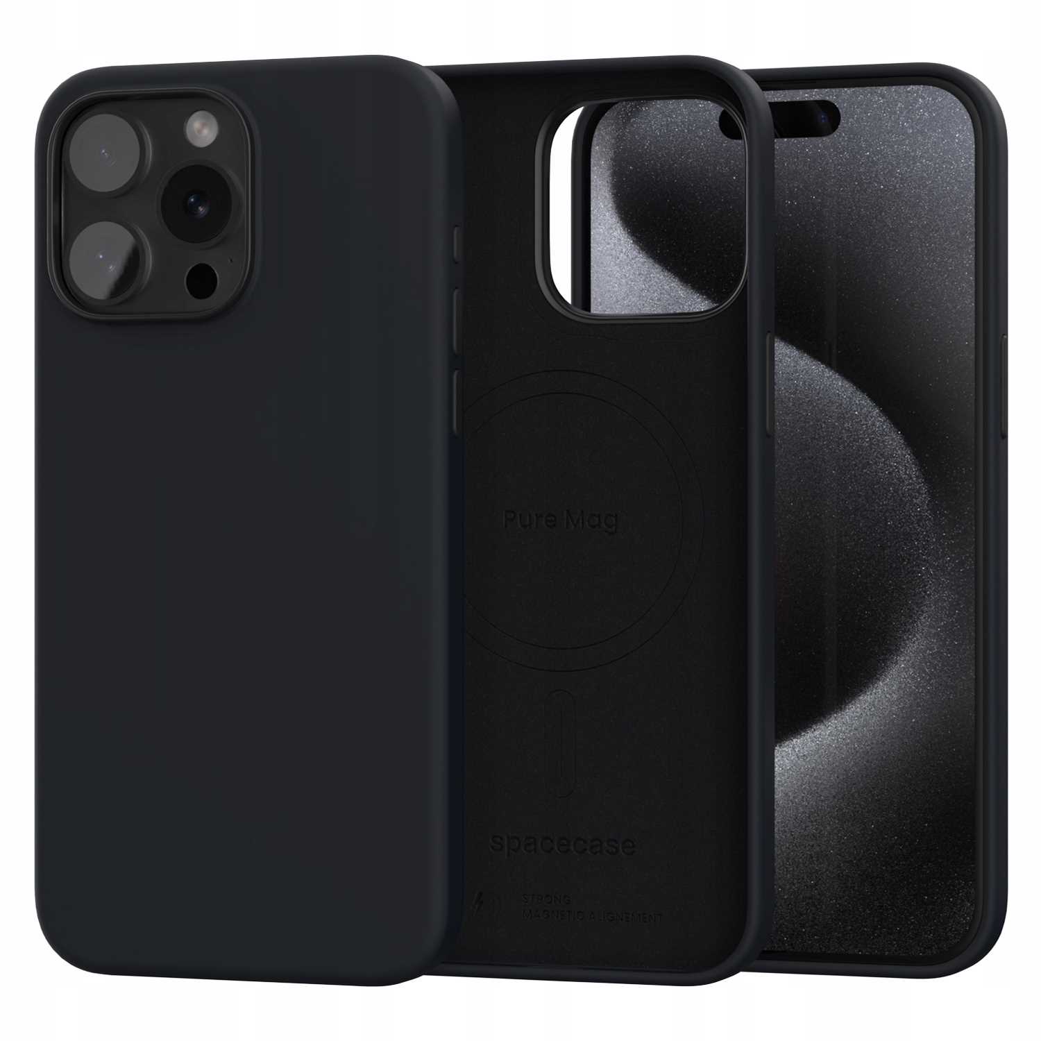 Spacecase Pure Mag Iphone 15 Pro Max Black