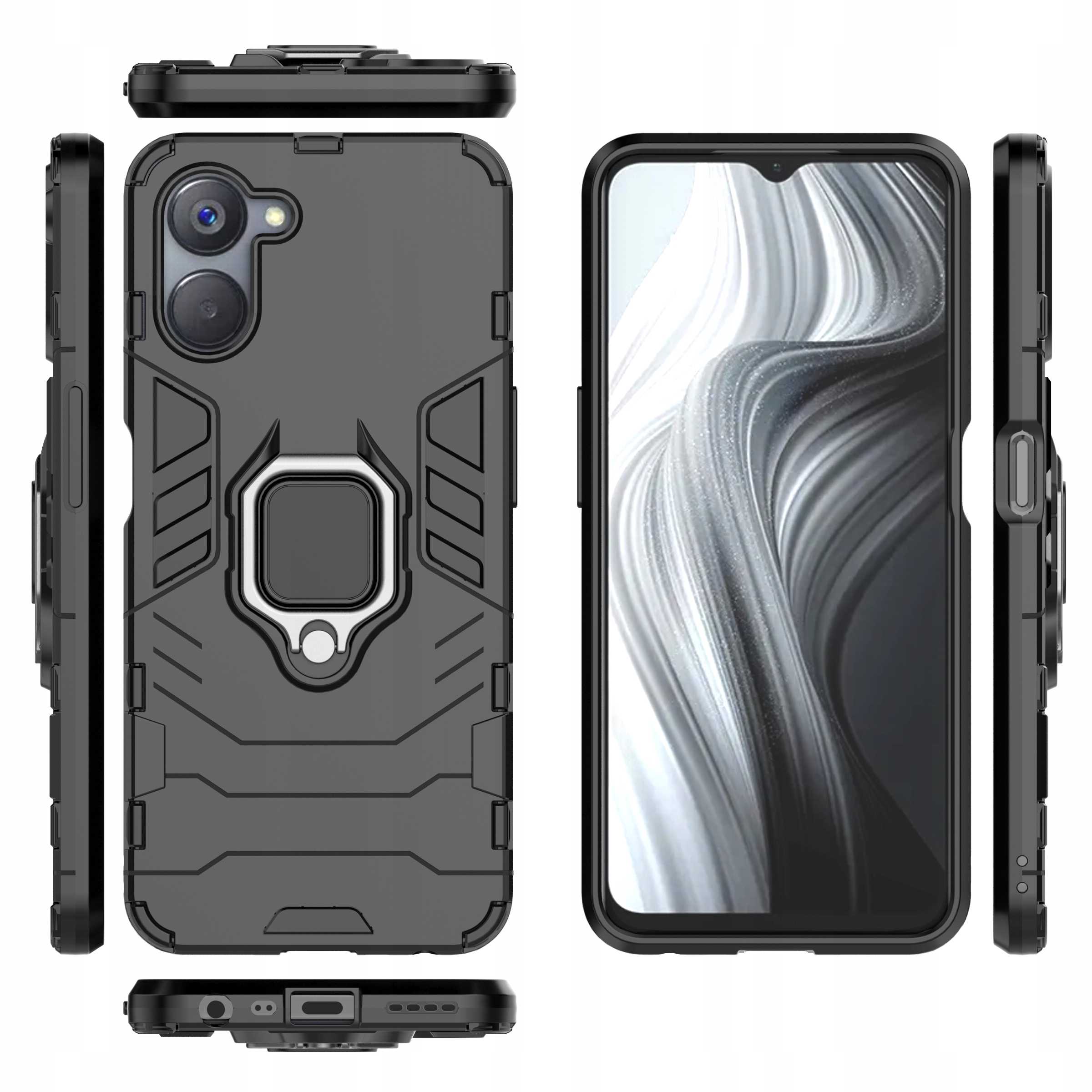 Spacecase X-Ring Realme 9i 5G black