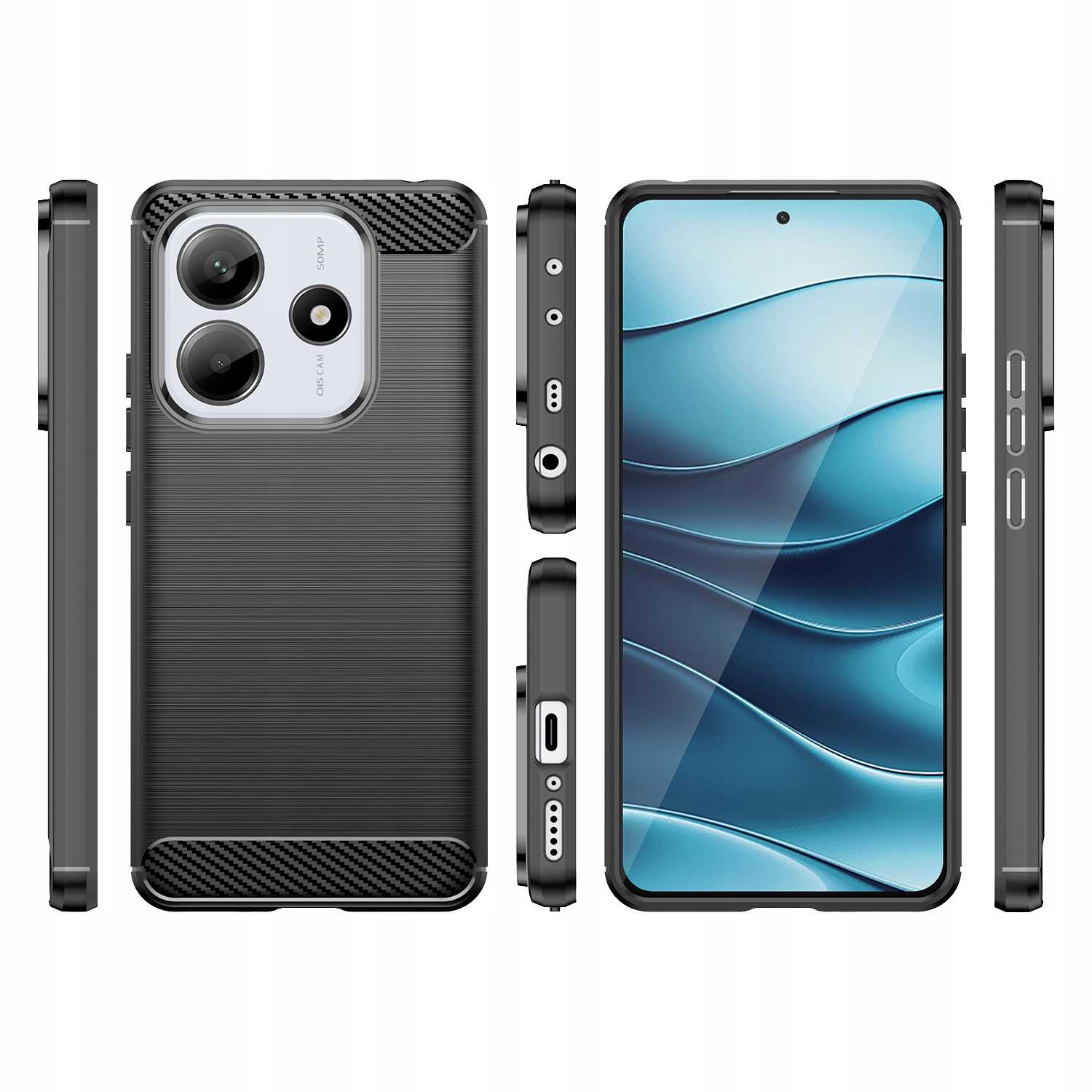 Spacecase Carbon Redmi Note 14 4G Black