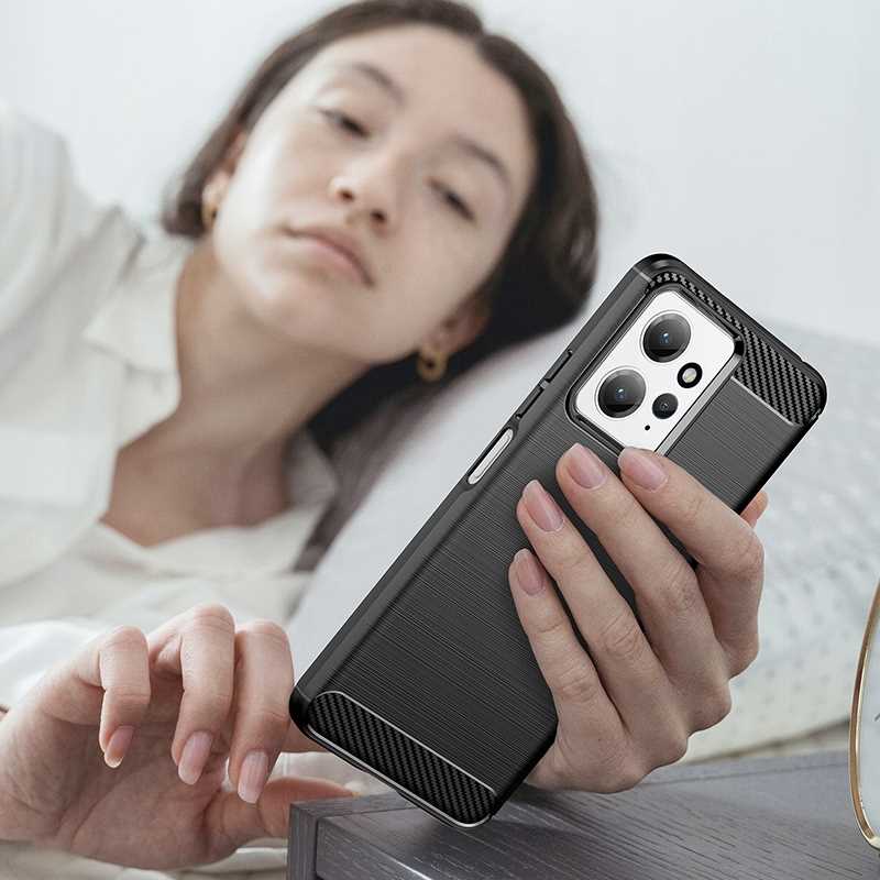 Spacecase Carbon Redmi Note 12 4G Black