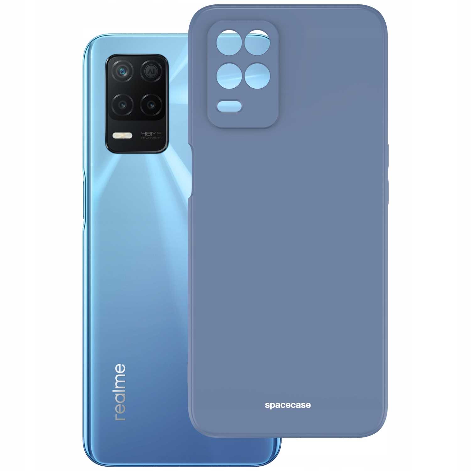 Spacecase Silicone Case Realme 8 5G Blue