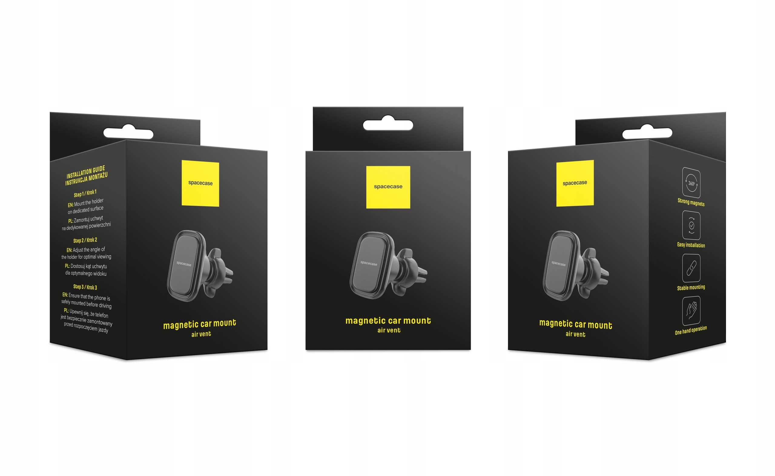 Spacecase Car Holder SC08 Air Vent Magnetic black