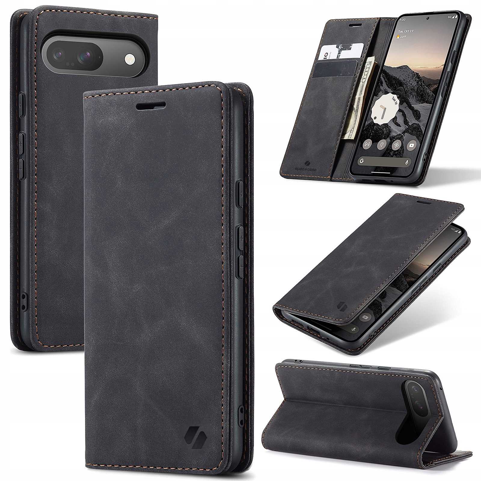 Spacecase Wallet Google Pixel 9/9 Pro Black