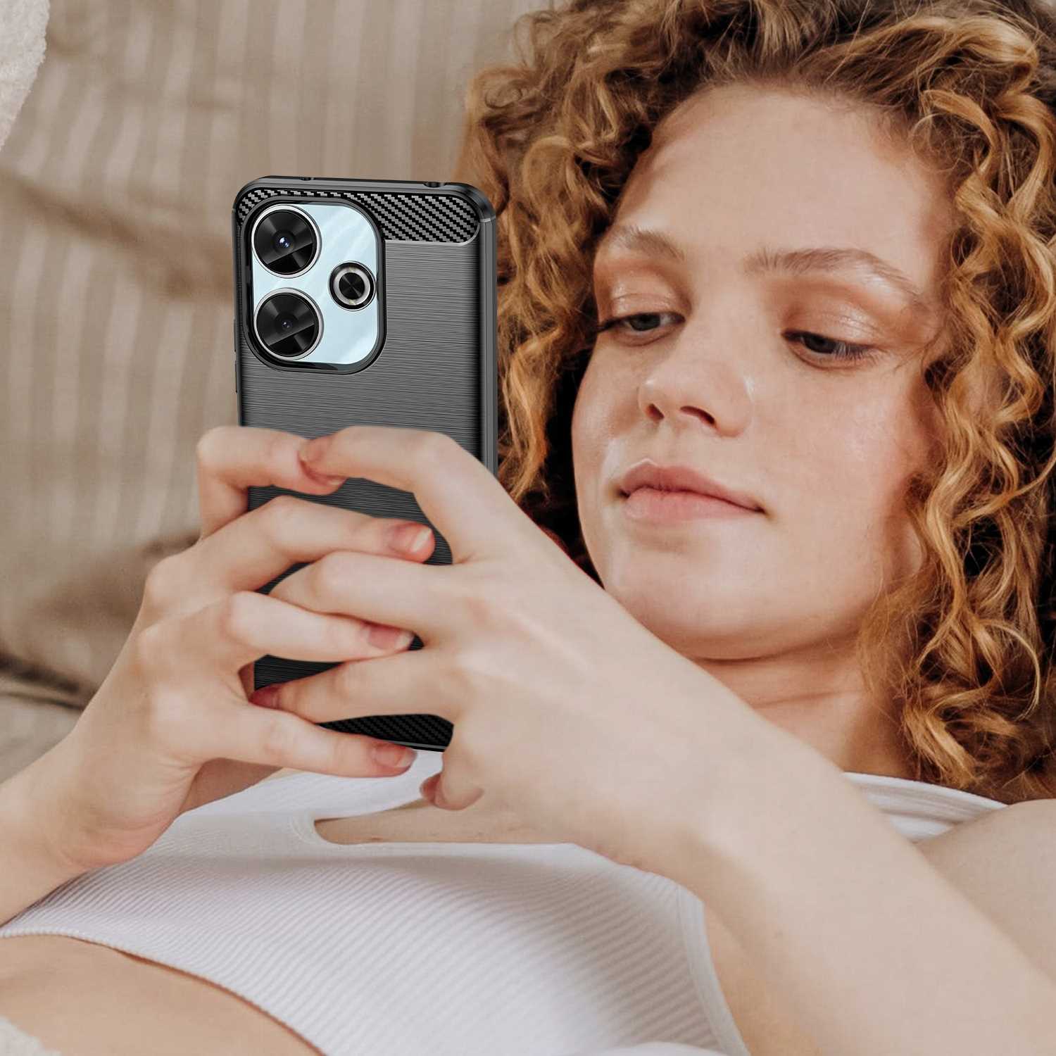 Spacecase Carbon Redmi 13 4G Black