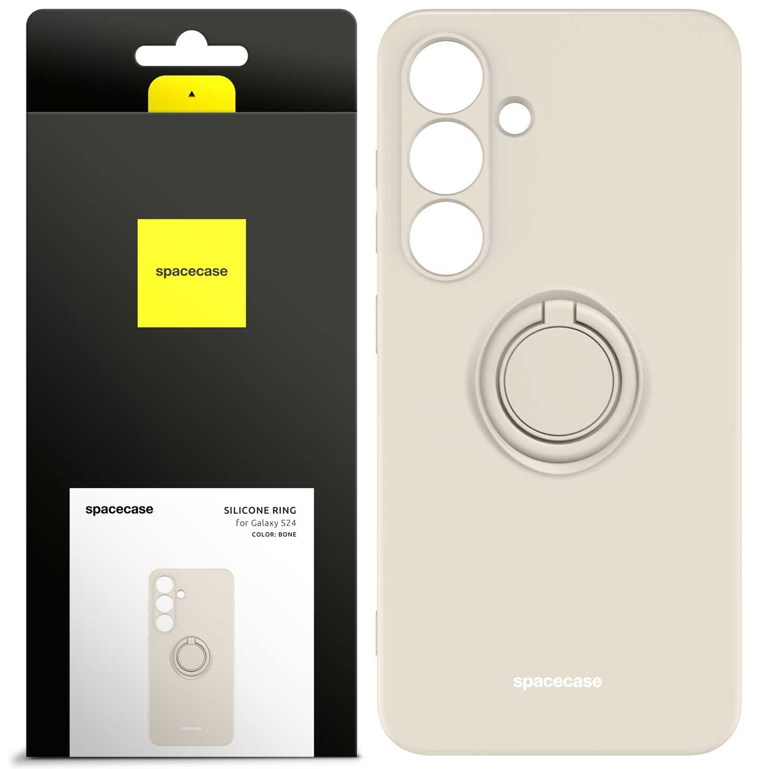 Spacecase Silicone Ring Galaxy S24 bone