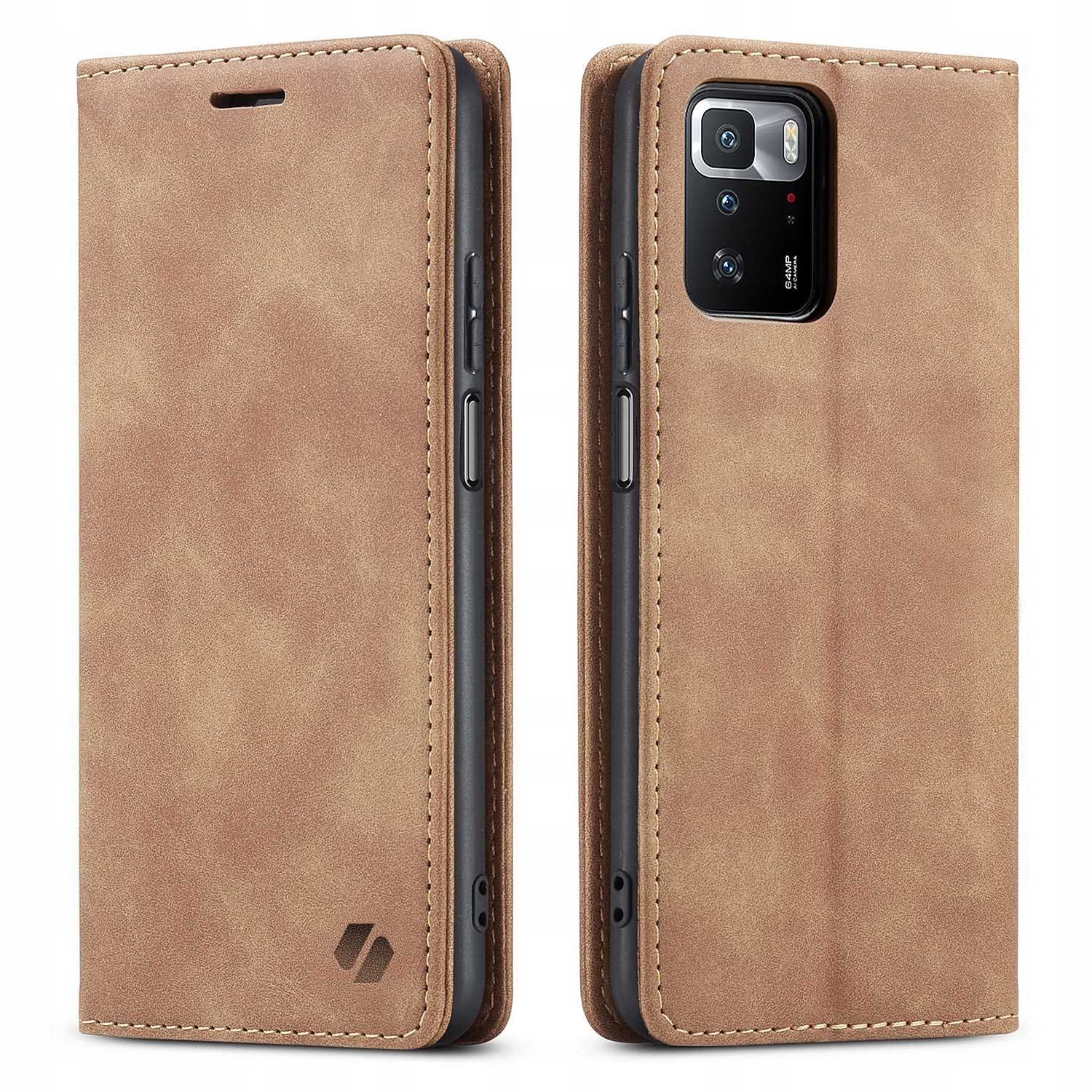 Spacecase Wallet Redmi Note 10 Pro Light Brown