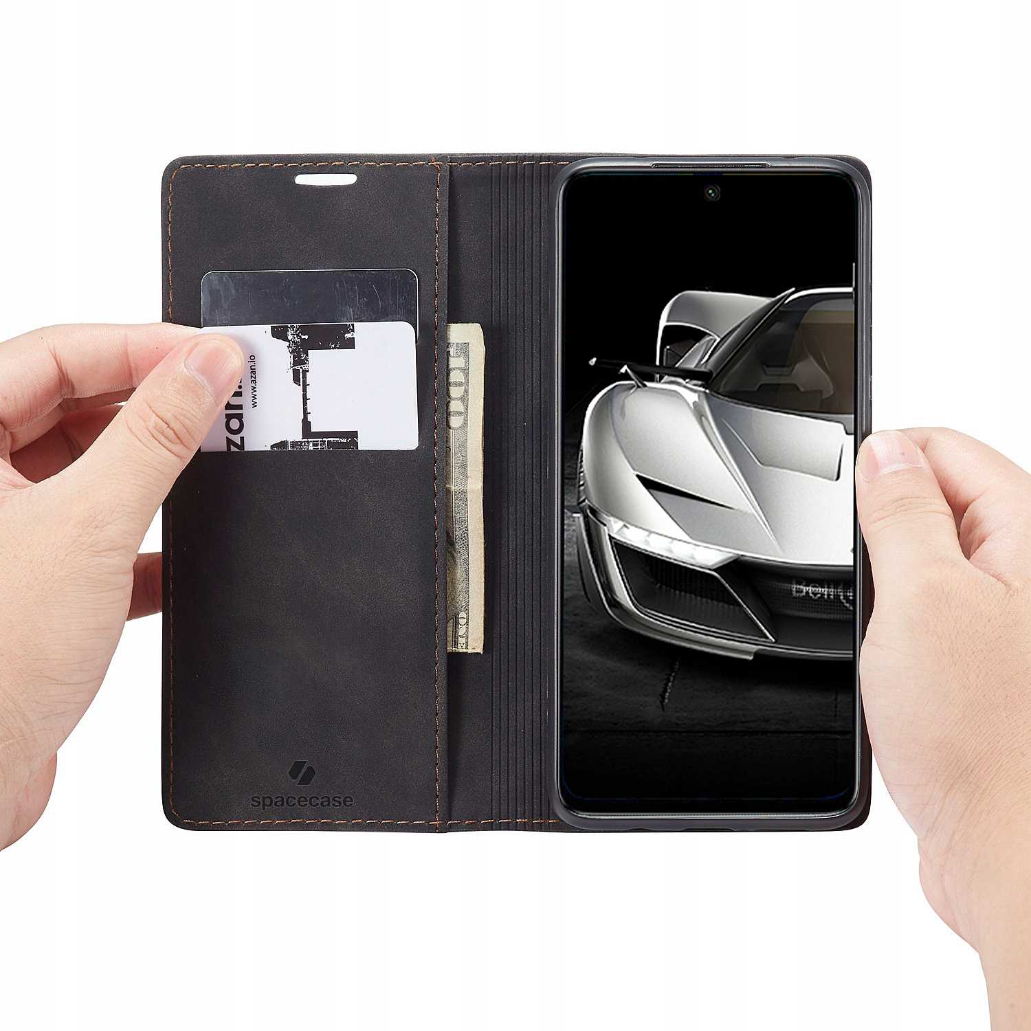 Spacecase Wallet Redmi Note 9S/9 Pro black