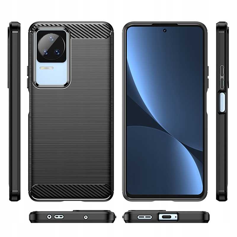 Spacecase Carbon Poco F4 Czarny