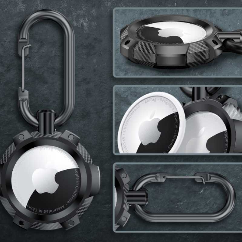 Spacecase Airtag Armor Czarny