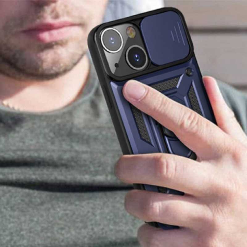 Spacecase Camring iPhone 13 blue