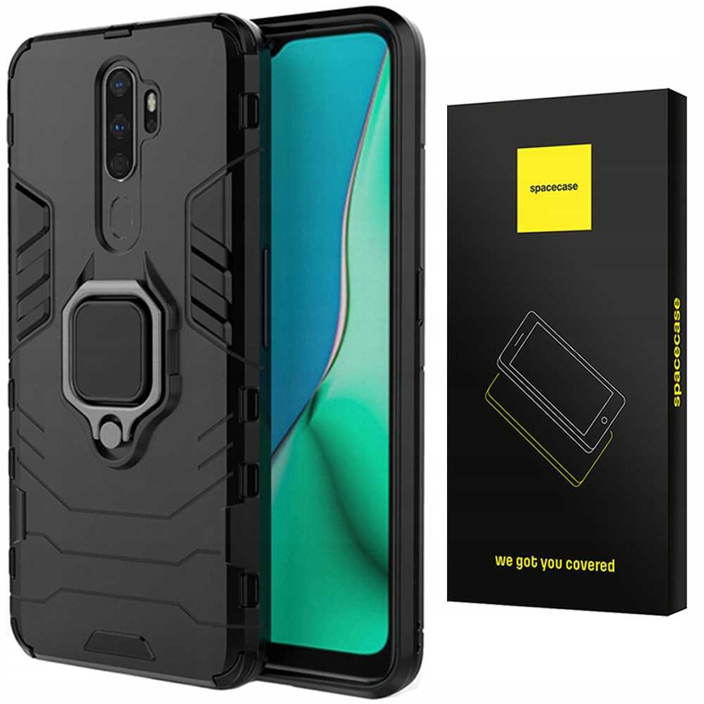 Spacecase X-Ring Oppo A5/A9 2020 Czarny