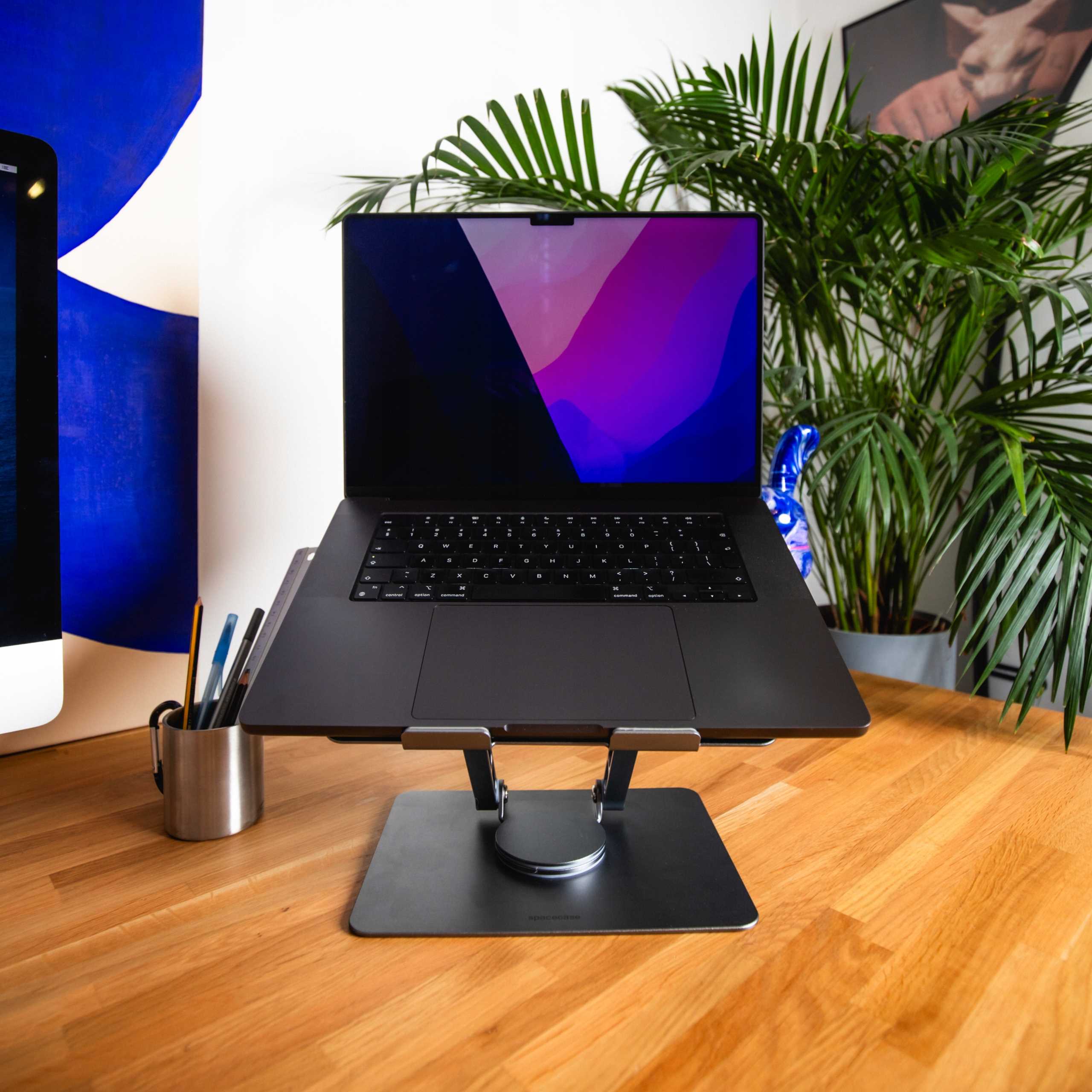 Spacecase Laptop aluminium stand 360 gray