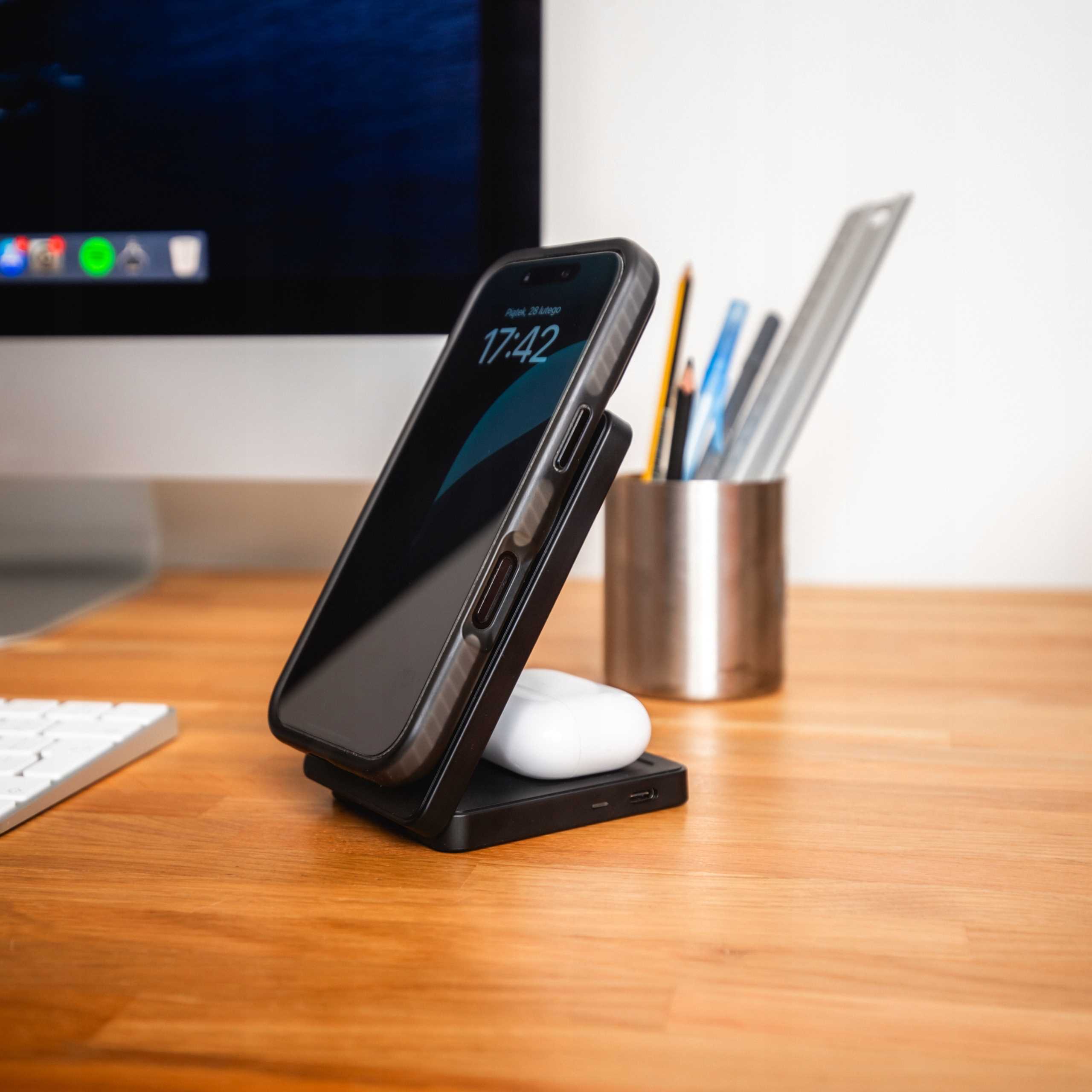 Spacecase Wireless Charger 2In1 Magcharge Wm5B Black