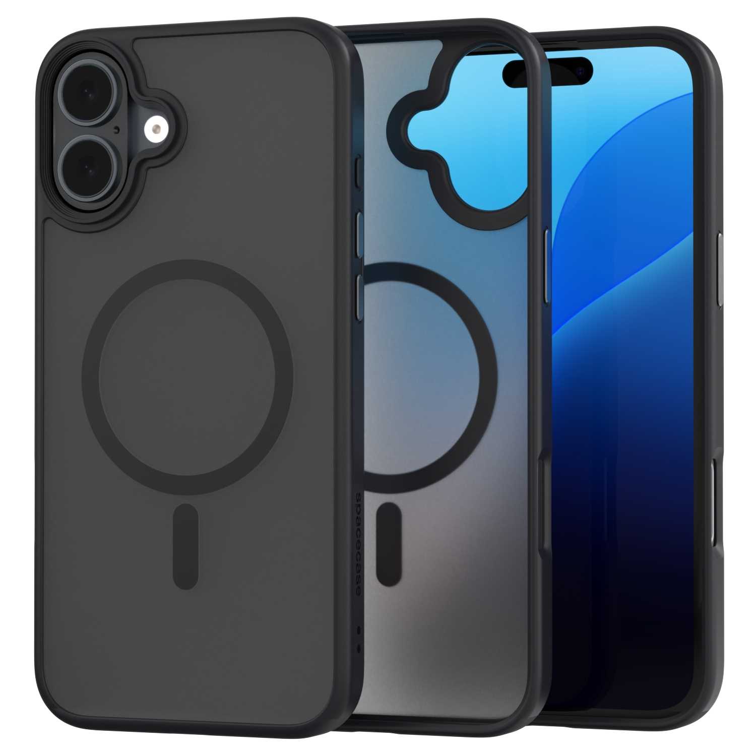 Spacecase Hybrid Mag iPhone 16 Plus black