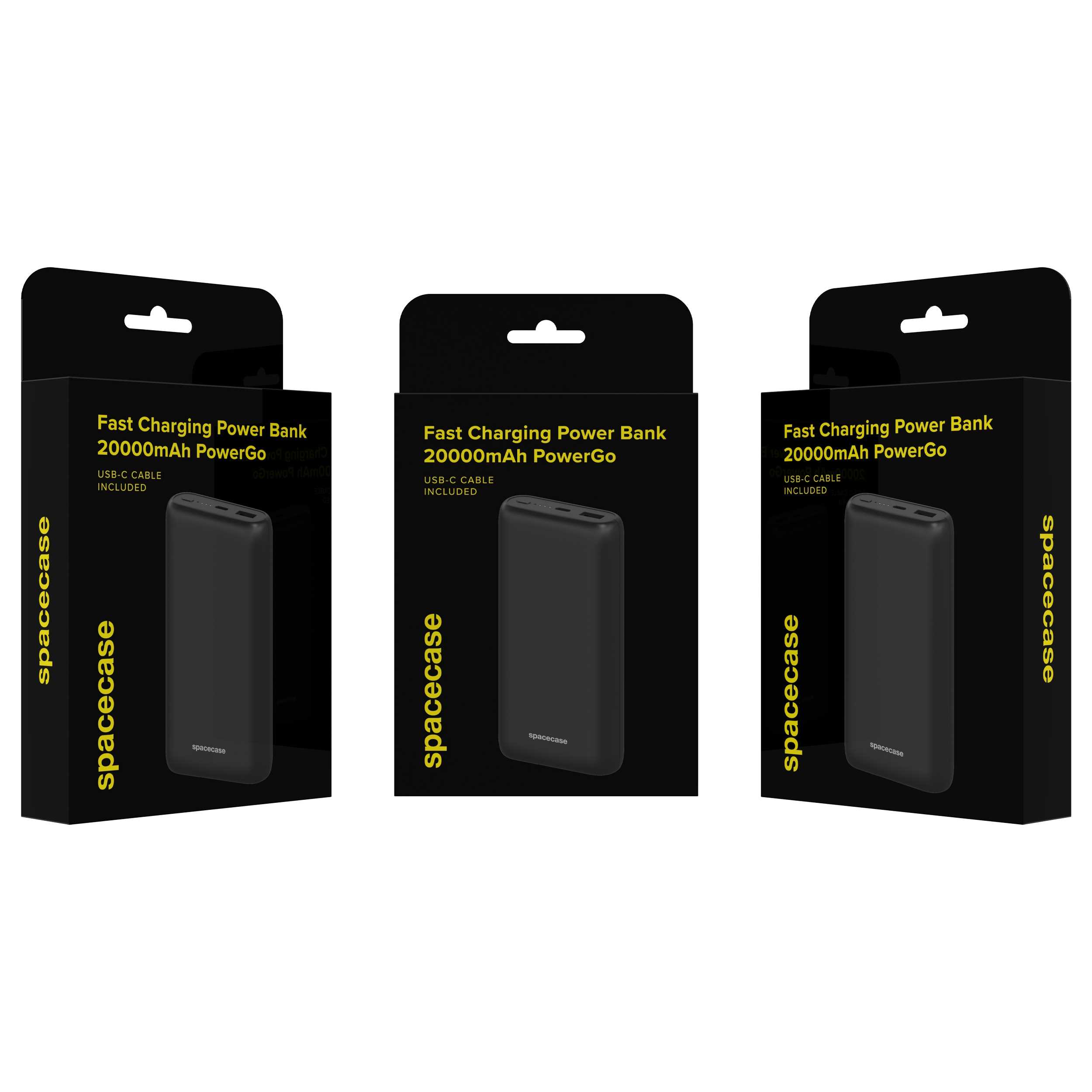 Spacecase Powerbank 20000Mah Powergo Pd20W Pb03-B Black
