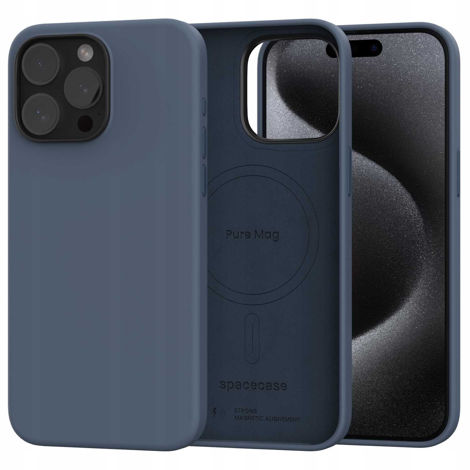 Spacecase Pure Mag iPhone 15 Pro Max dark blue