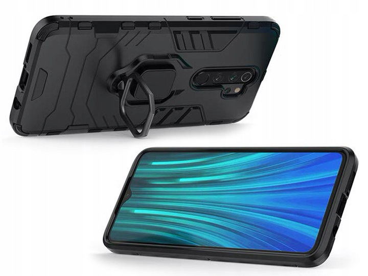 Spacecase X-Ring Redmi Note 8 Pro Czarny