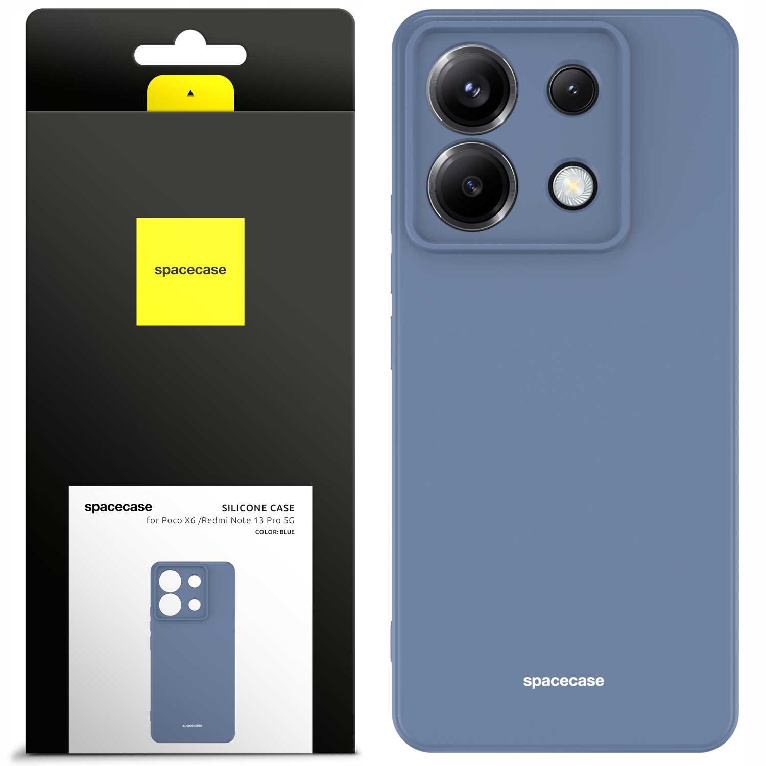 Spacecase Silicone Case Poco X6 / Rm Note 13 Pro 5G Blue